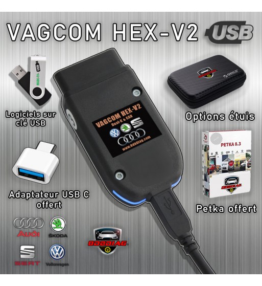 Vcds 23.3.1 hex-v2 hq mqb neuf avec mise à jour - Équipement auto