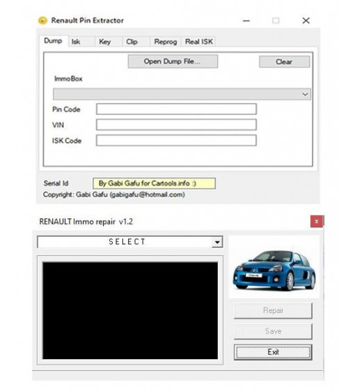 RENAULT PIN EXTRACTOR / IMMO REPAIR - TELECHARGEMENT